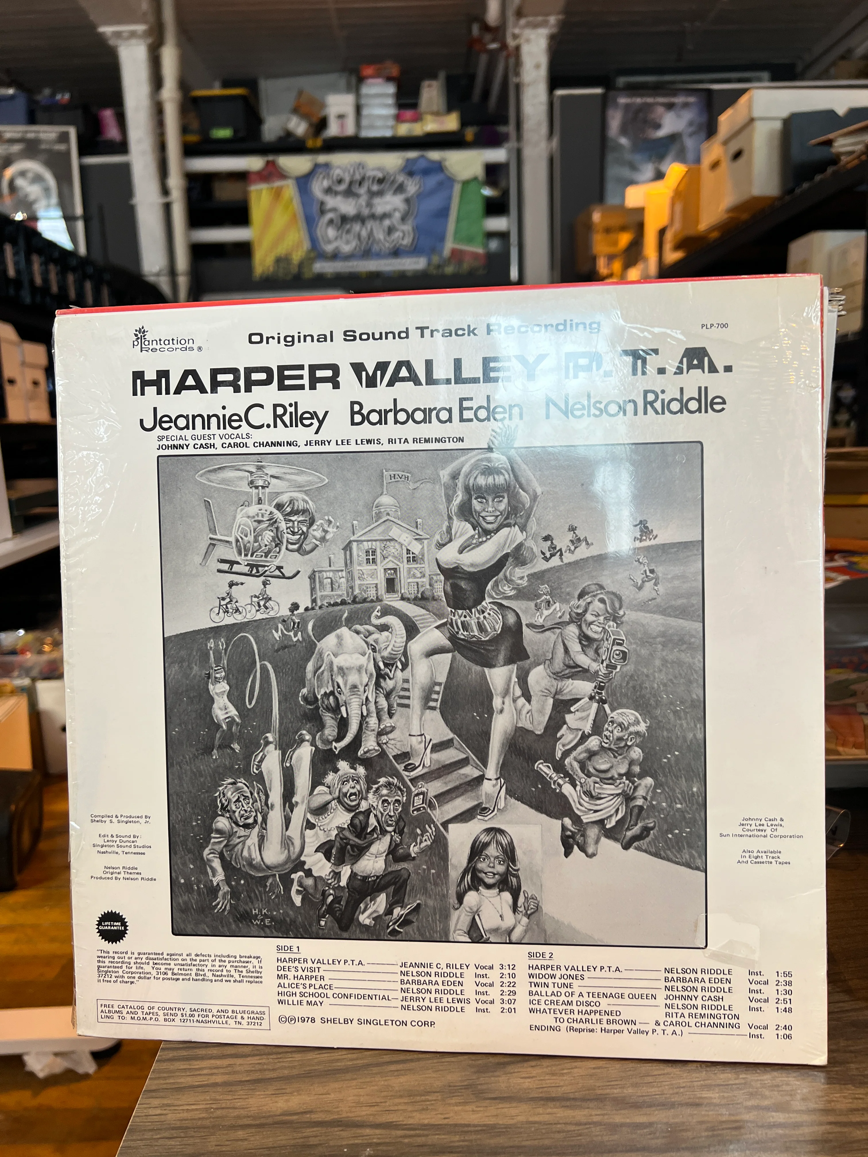Harper Valley P.T.A. : OST Soundtrack LP 1st Pressing Clear Green Vinyl! - Image 3