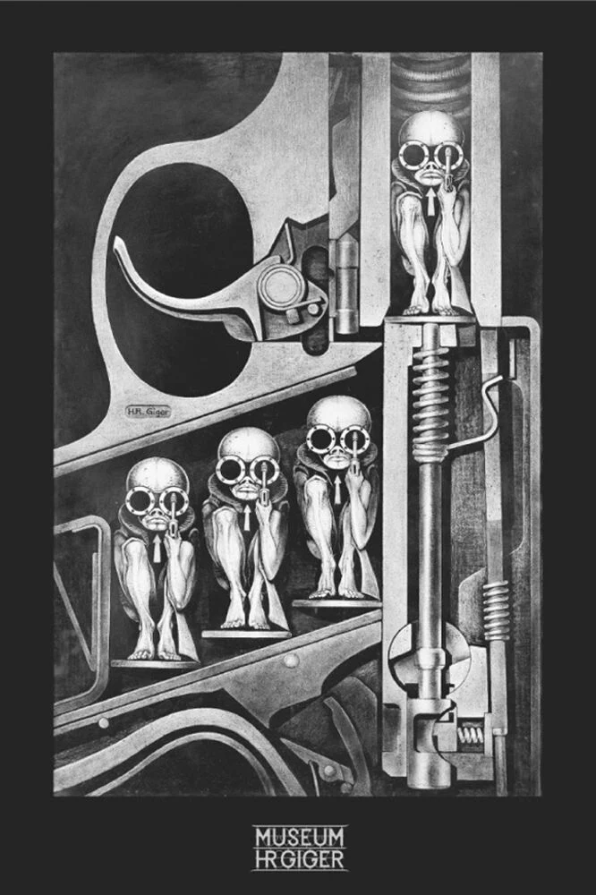 Poster: HR Giger - Birthmachine - Regular Poster (24" x 36")
