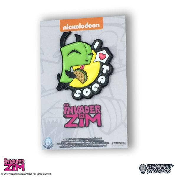 Enamel Pin: I Love Tacos - Invader Zim Enamel Pin