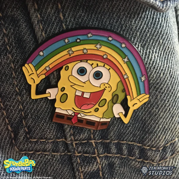 Enamel PIn: Imagination! (Pin Ver.) - SpongeBob Squarepants Enamel Pin - Image 3