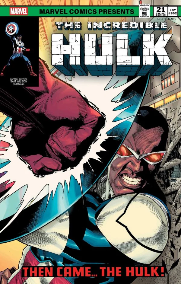 INCREDIBLE HULK #21 (2025) GEOFF SHAW CAPTAIN AMERICA SAM WILSON HOMAGE VARIANT