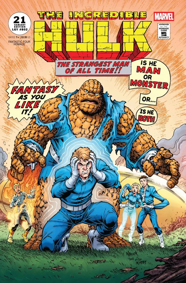 INCREDIBLE HULK #21 (2025) TODD NAUCK FANTASTIC FOUR HOMAGE VARIANT