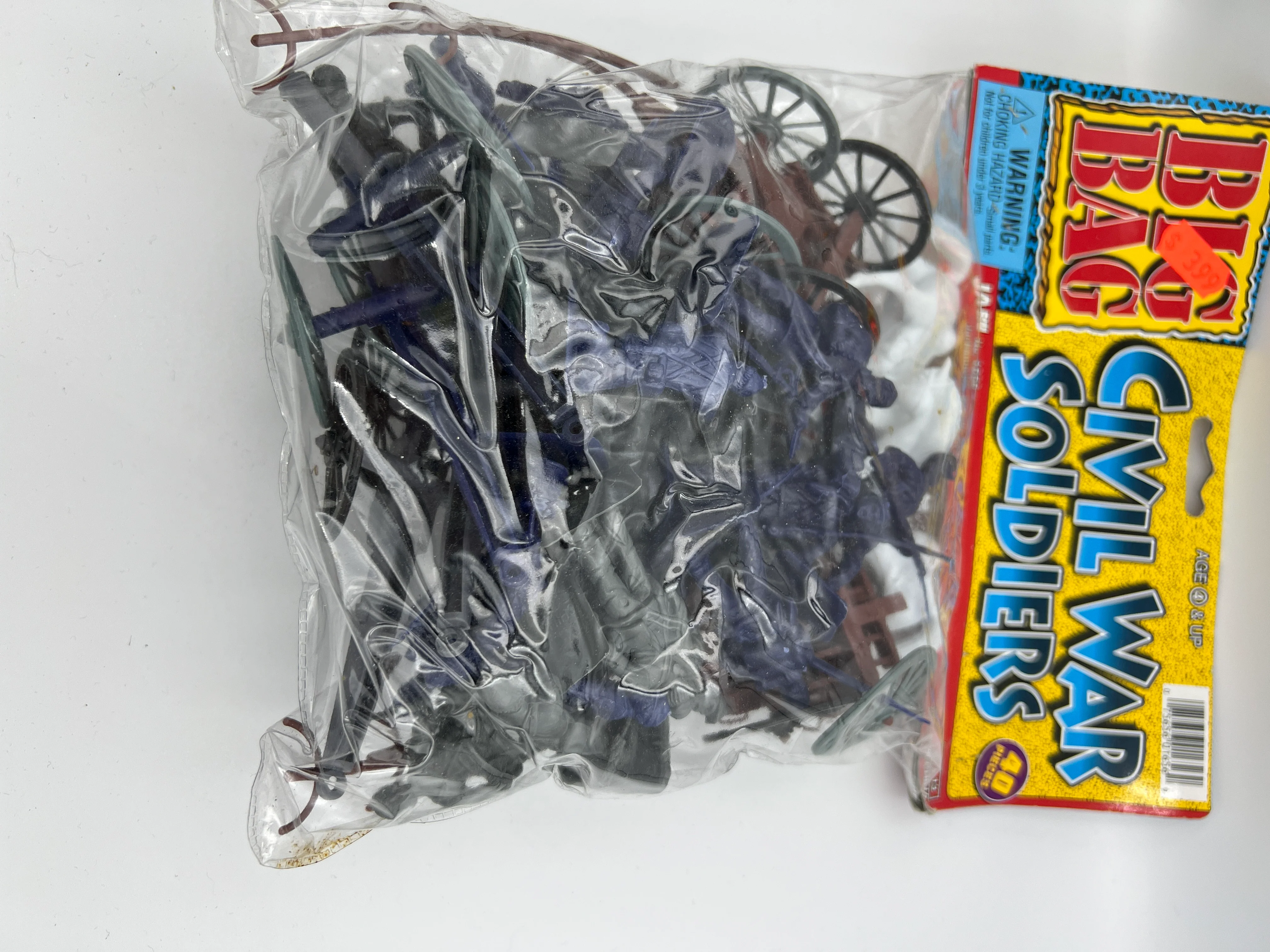 Ja-Ru : Big Bag of Civil War Soldiers Action Figures (Plastic Army-Men Style Figures) Sealed 1995 (Copy)