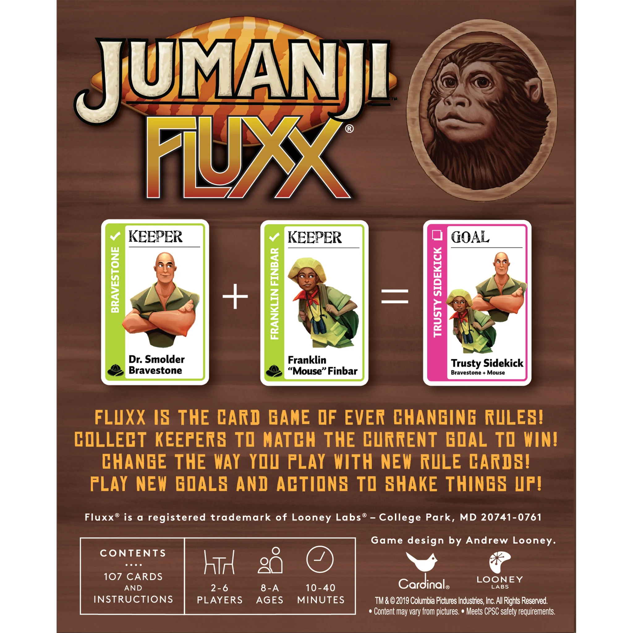 Jumanji Fluxx Specialty Edition Card Game - Image 2