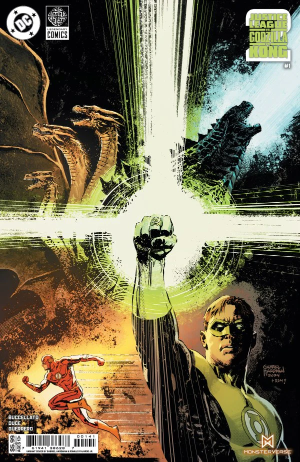 JUSTICE LEAGUE VS GODZILLA VS KONG 2 #1 (OF 7) CVR D GABRIEL HARDMAN CARD STOCK VAR