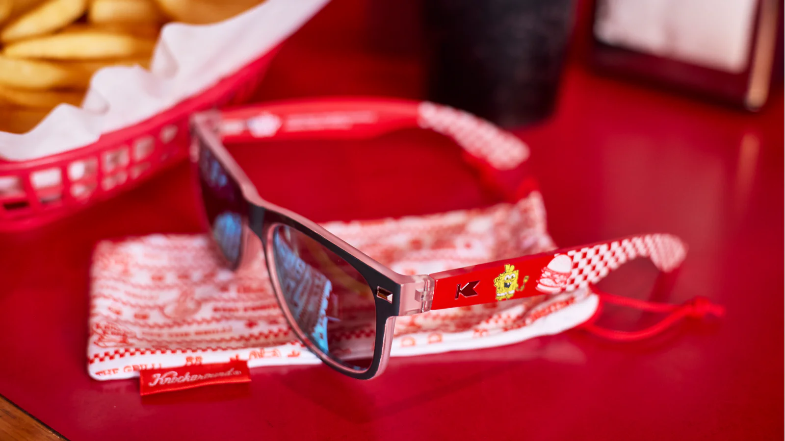 Knockaround Sunglasses: SPONGEBOB SQUAREPANTS KRUSTY KRAB FORT KNOCKS - Image 4