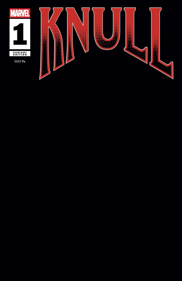 KNULL #1 BLACK BLANK COVER VARIANT