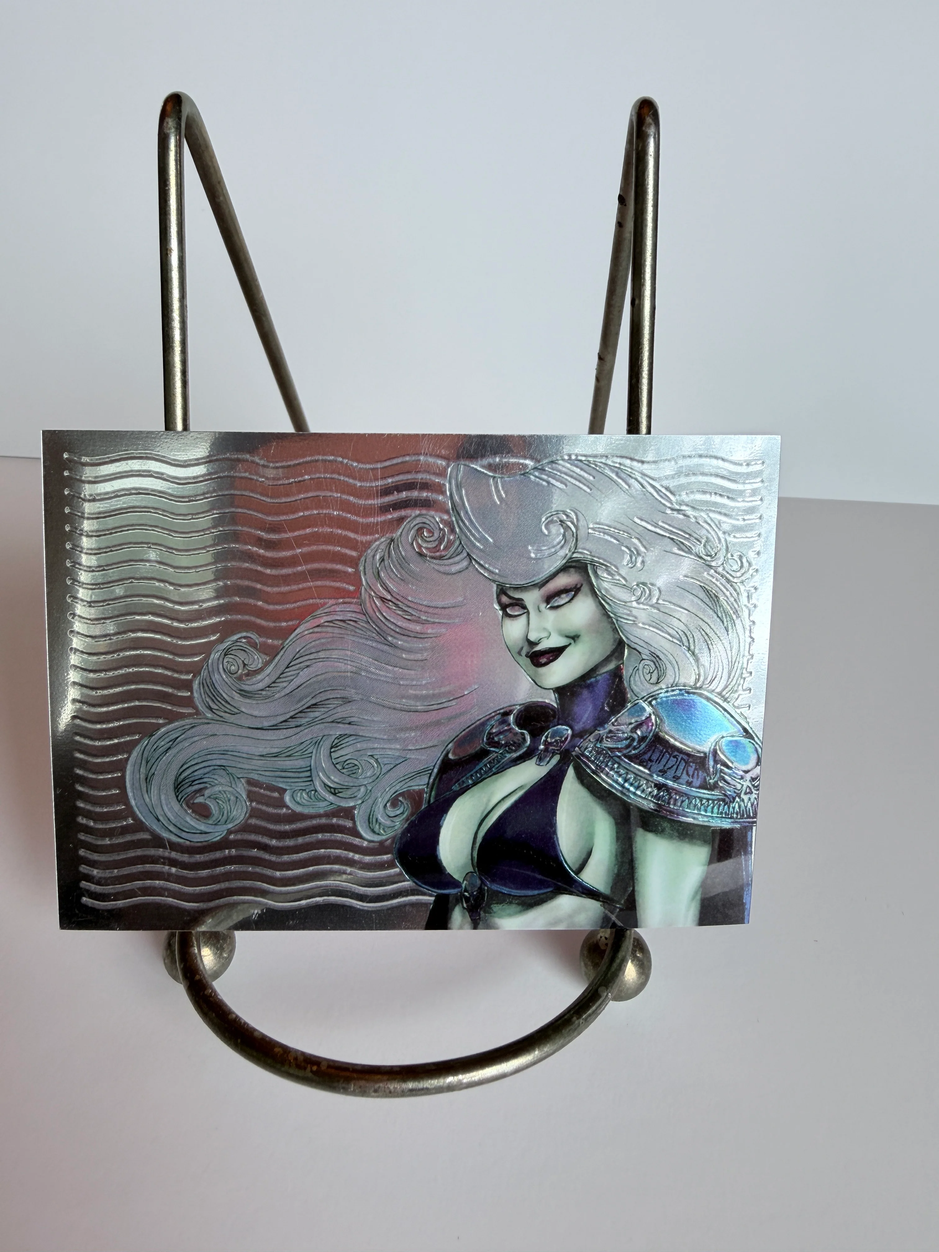 Lady Death : 1994 Trading Cards (Chaos) Chrome Tryptic Card #90