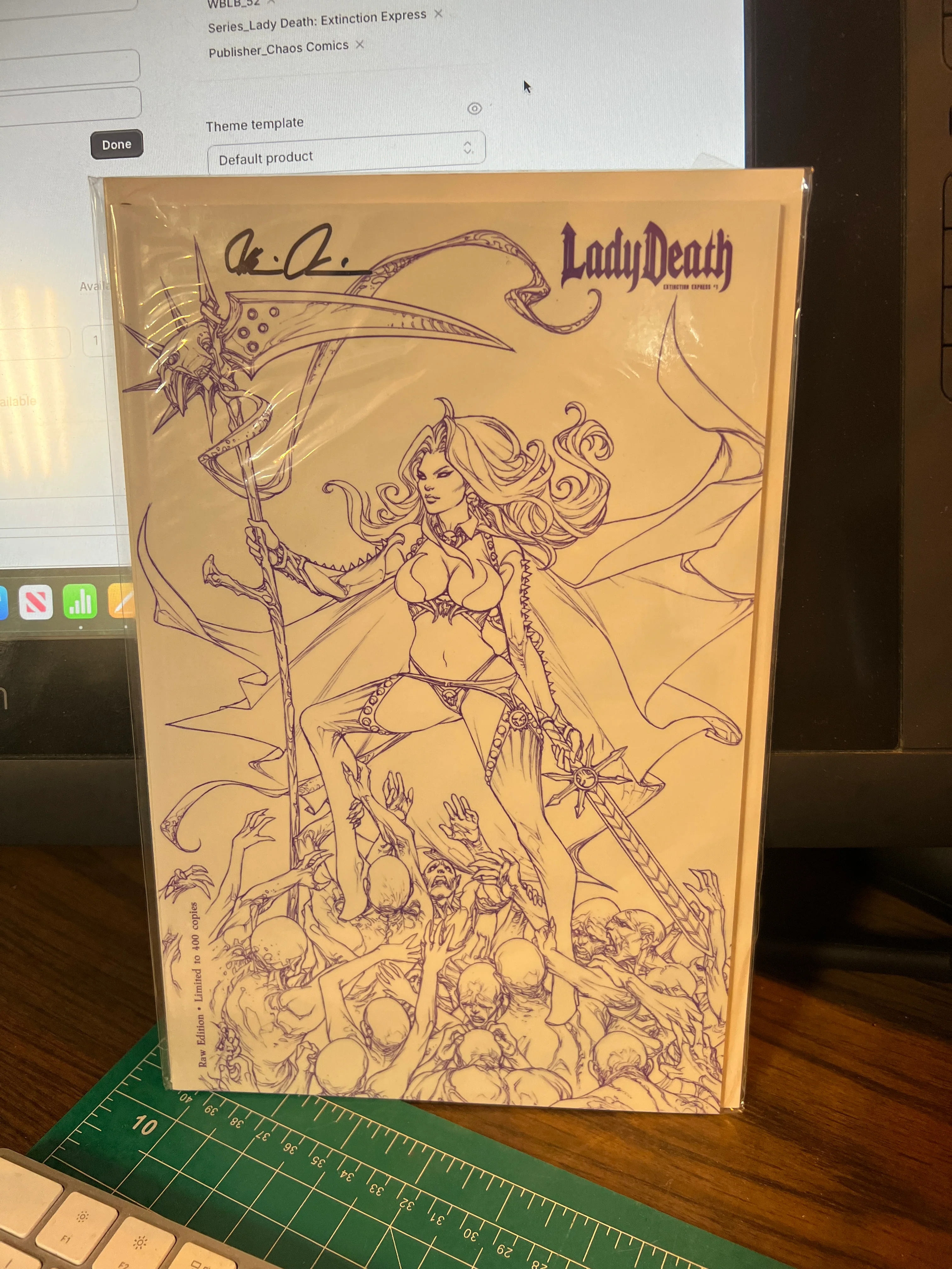 Lady Death: Extinction Express #1 Raw Edition S&N - Ltd. 400 - Image 2