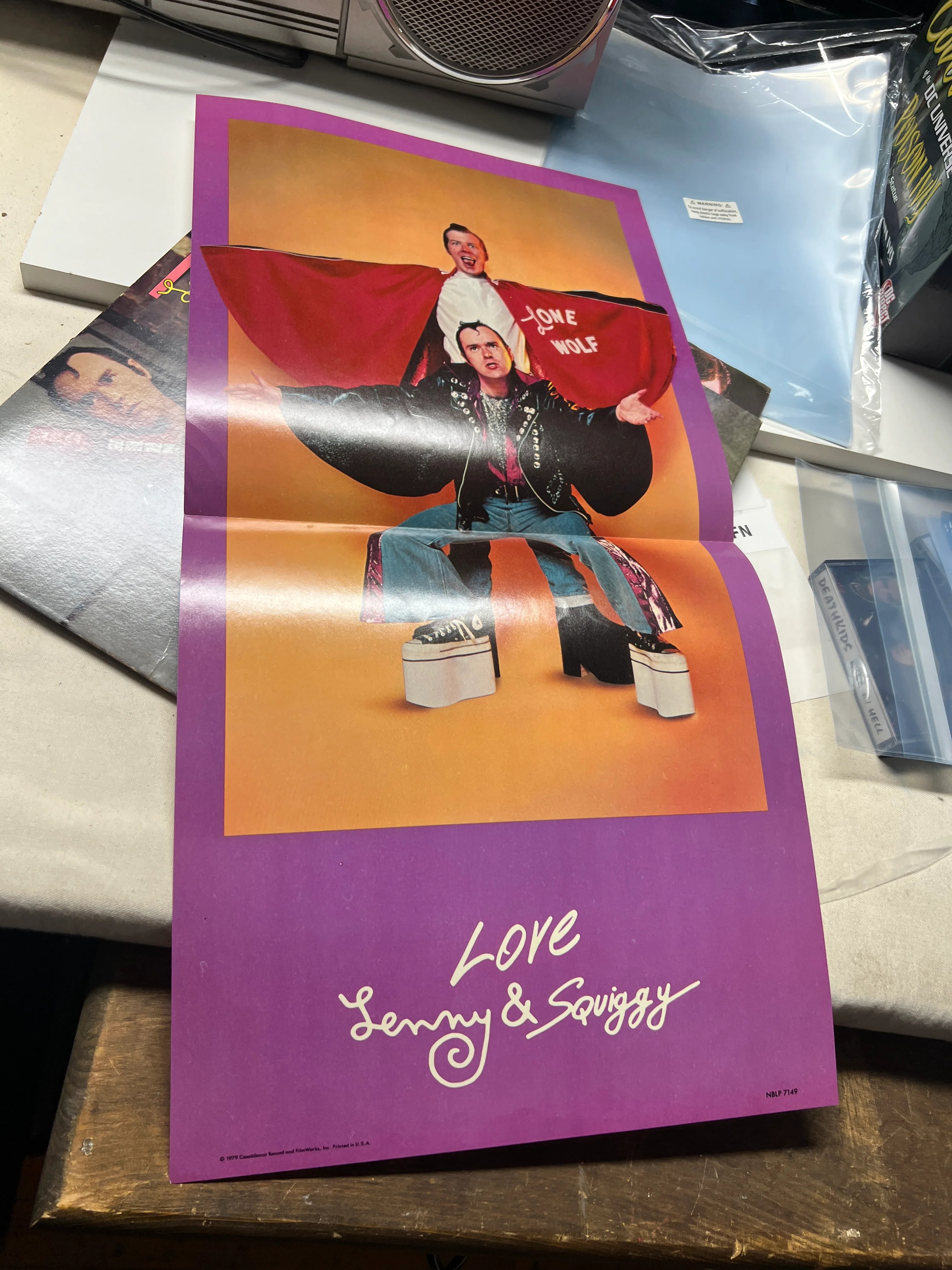 Lenny & Squiggy Present : Lenny and The Squigtones   LP EX/EX Complete with sleeve & Poster - Image 4