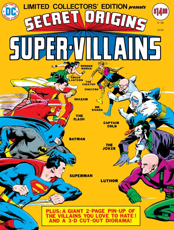 LIMITED COLLECTORS EDITION #39 SECRET ORIGINS SUPER-VILLAINS FACSIMILE EDITION CVR B DICK GIORDANO ***FOIL VAR