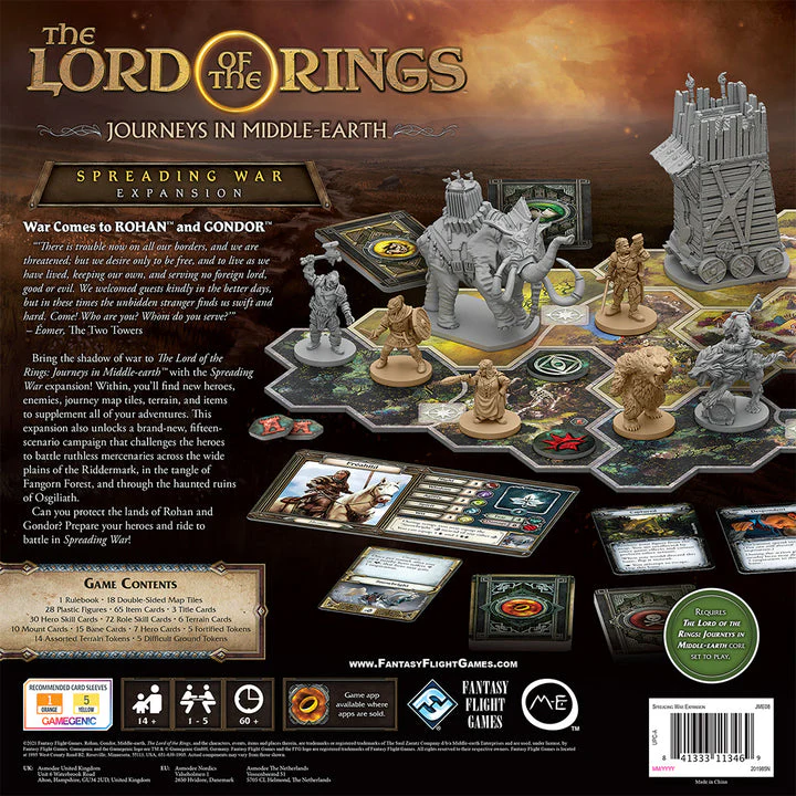 Lord of the Rings: Journeys in Middle-Earth Spreading War Game Expansion - Image 2