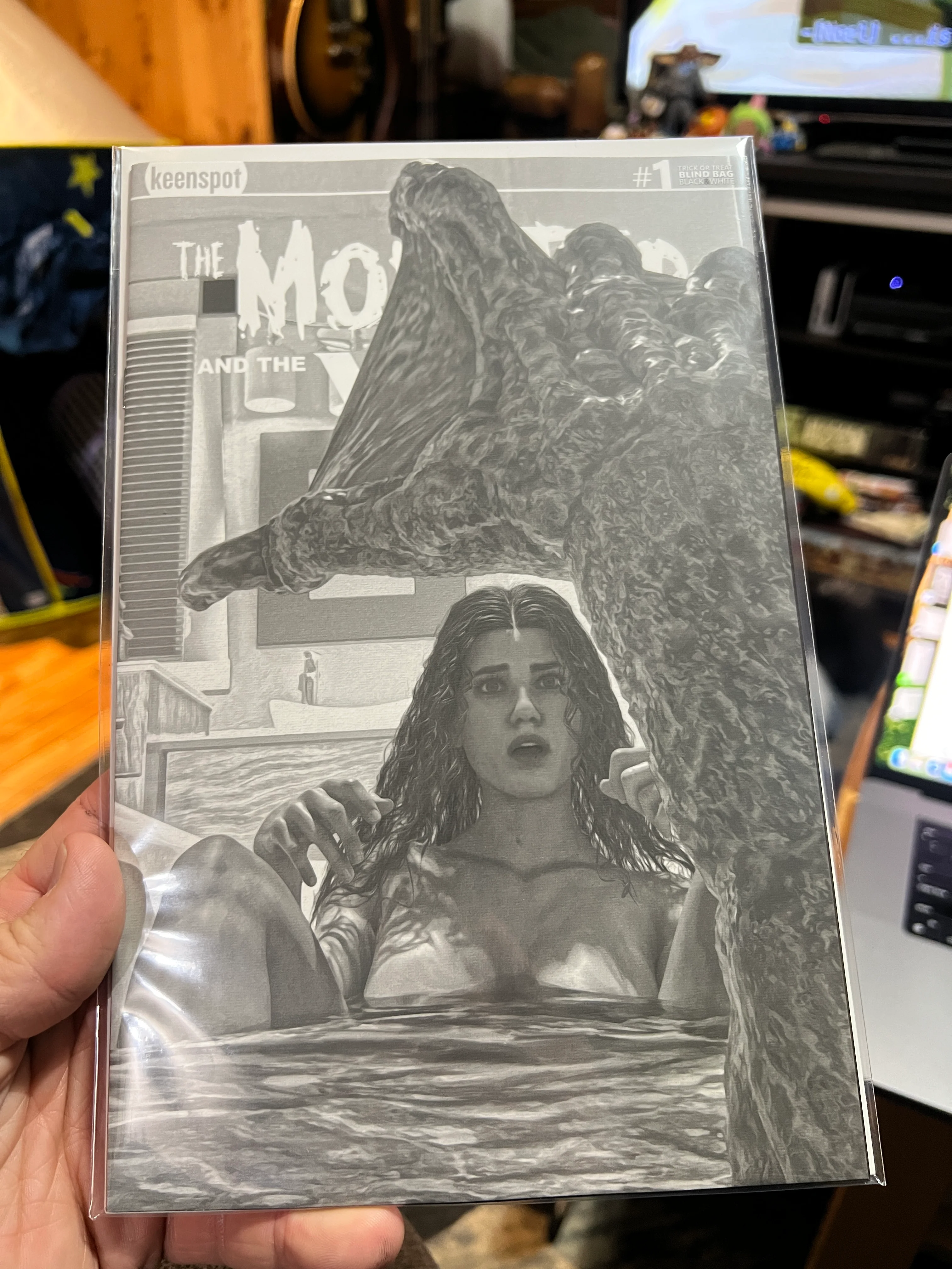 Mark Spears: The Monster and the Wolf #1 Blind Bag - Creature Black & White A64