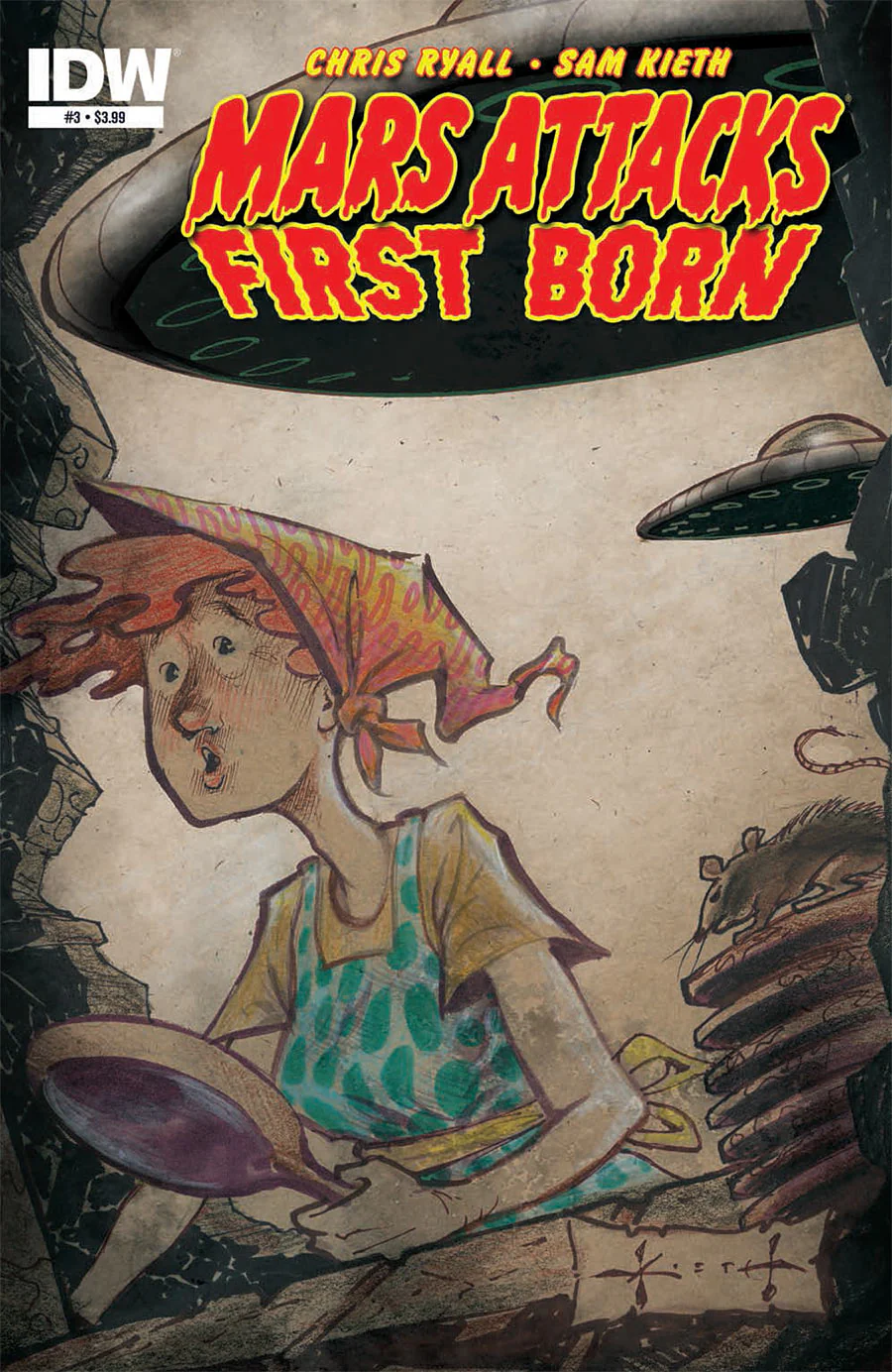 Mars Attacks First Born (2014 IDW Mini-Series Sam Keith / Chris Ryall) #3