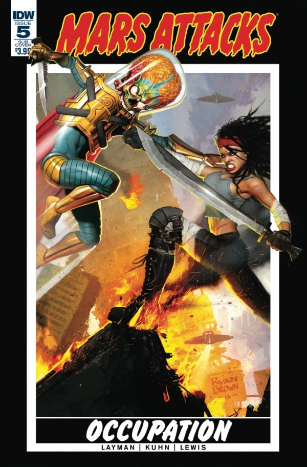 Mars Attacks: Occupation #5 Subscription Cover (IDW 2016)