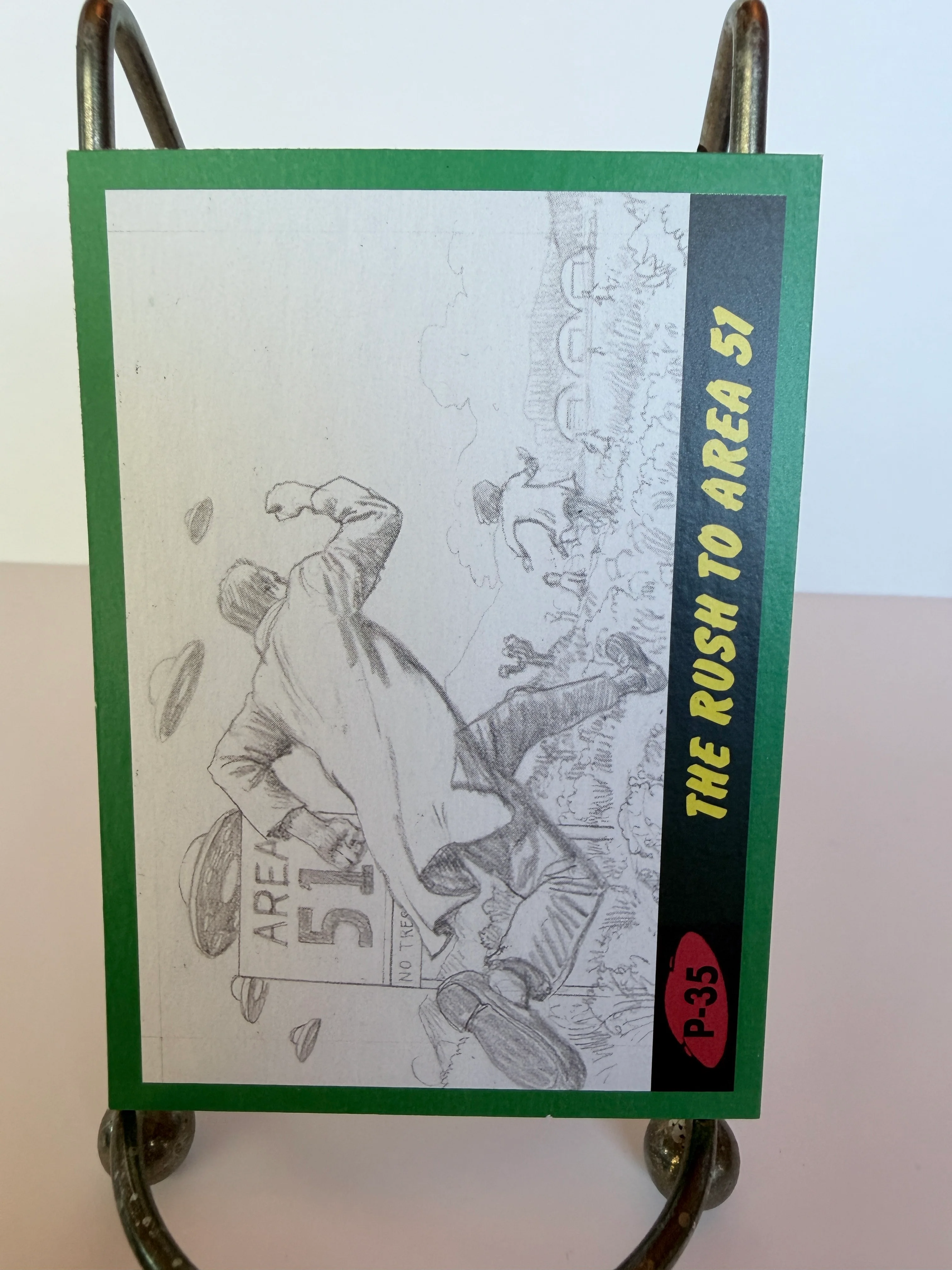 Mars Attacks: The Revenge! - 2017 Topps Trading Card Series P-35 Green Border