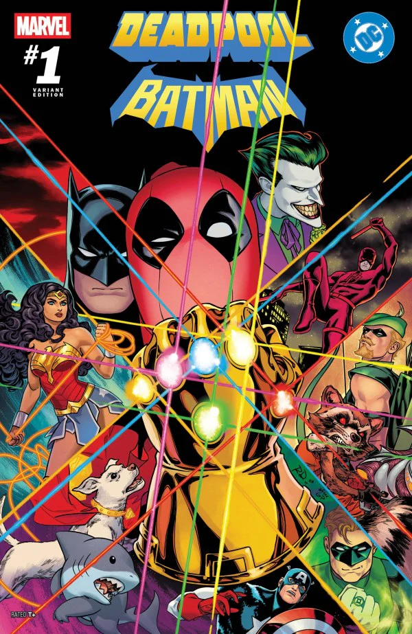 MARVEL/DC: DEADPOOL/BATMAN #1 RUSSELL DAUTERMAN HOMAGE VARIANT