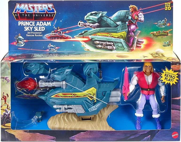 Masters of the Universe: ORIGINS Prince Adam Sky Sled MIB