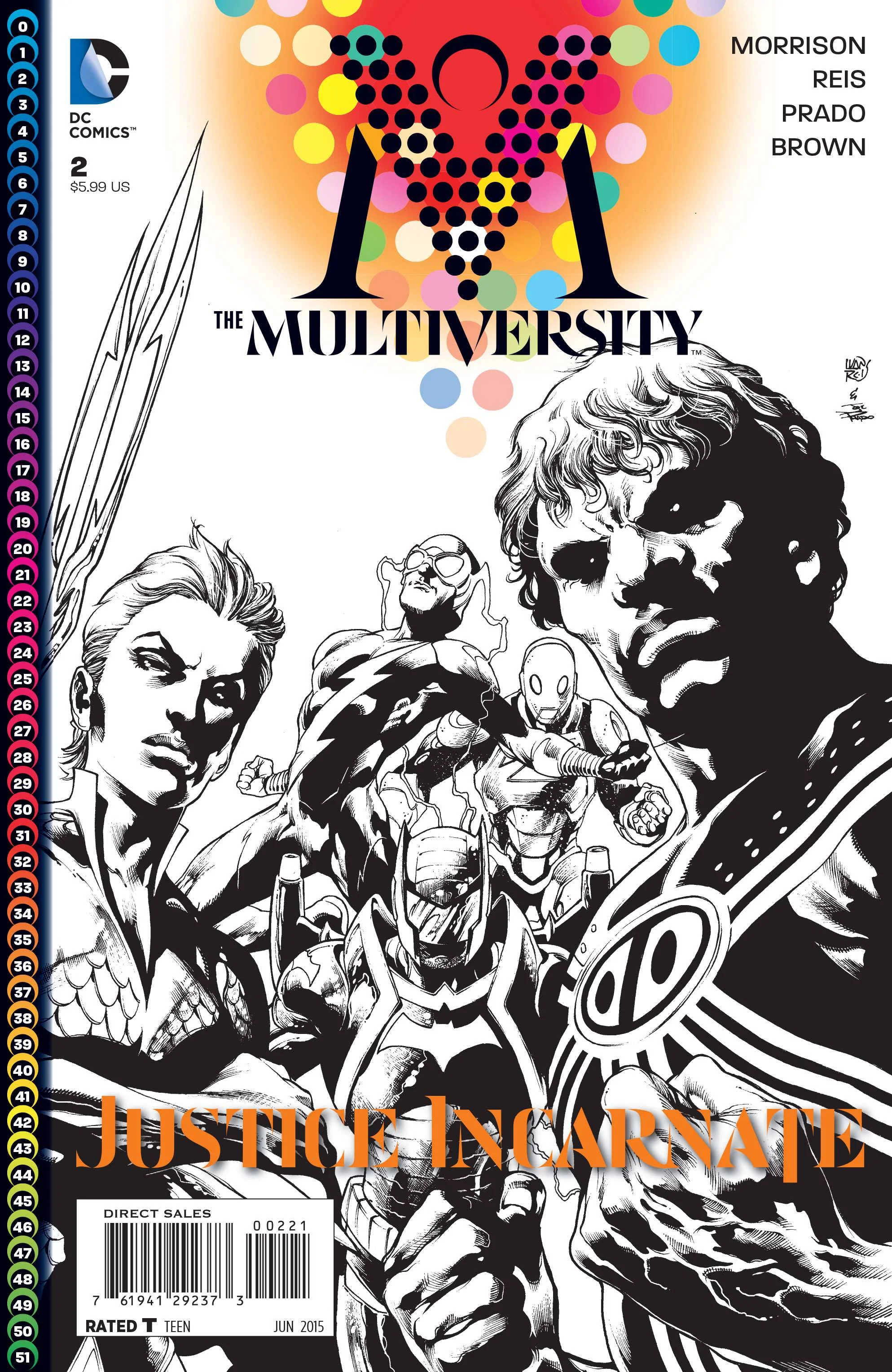 Multiversity #2 Ivan Reis Black & White Variant (2014 DC)