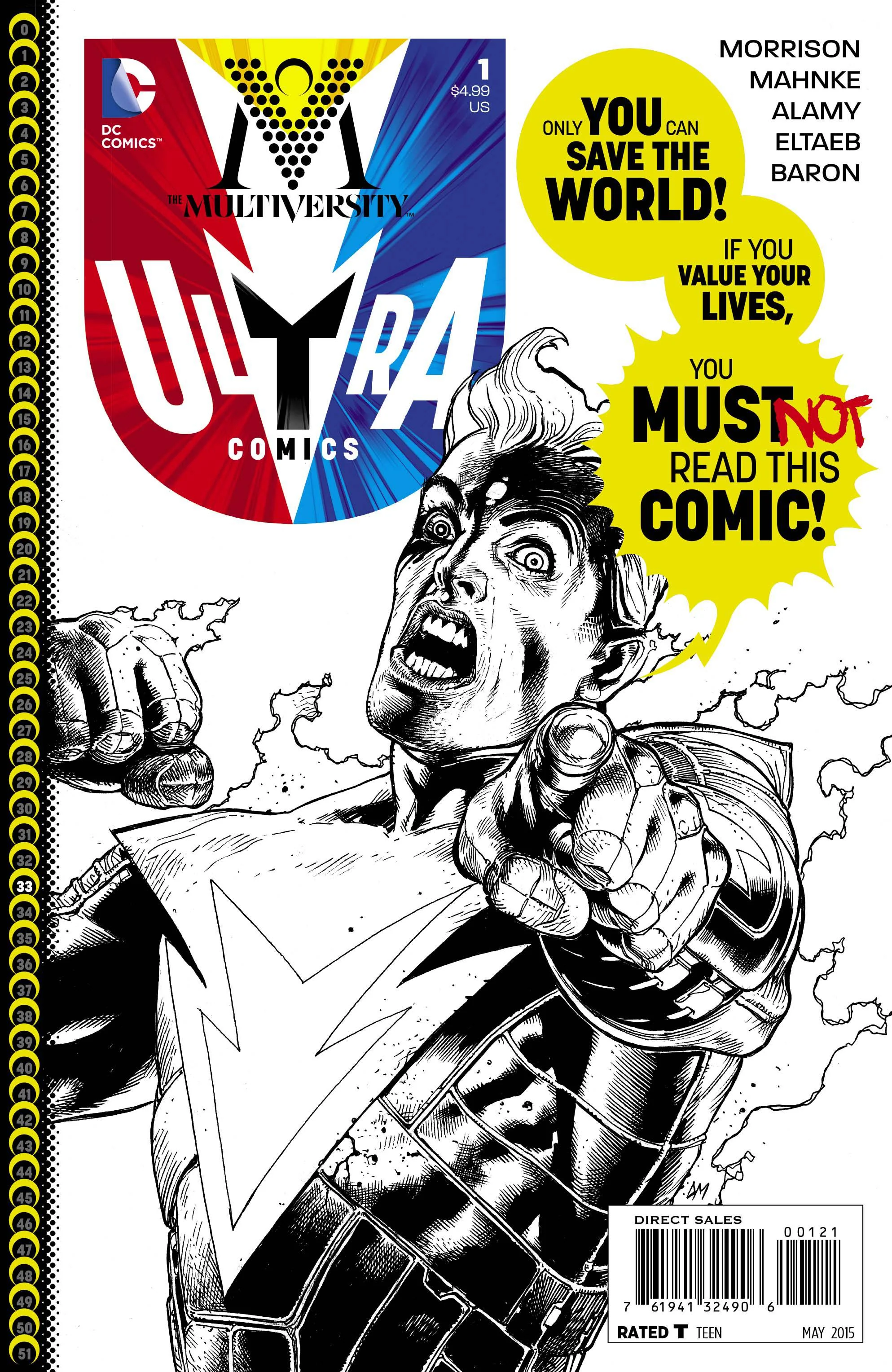 Multiversity: Multiversity: Ultra Comics #1 Doug Mahnke Black & White Variant (2014 DC)