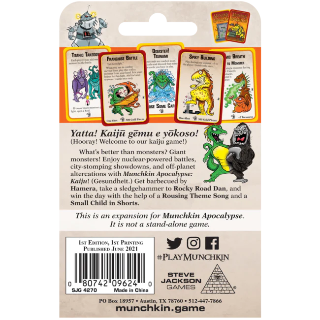 Munchkin Apocalypse: Kaiju - Image 3