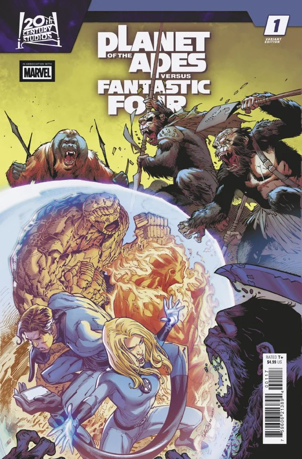 PLANET OF THE APES VS. FANTASTIC FOUR #1 NETHO DIAZ INC 1:25 VARIANT