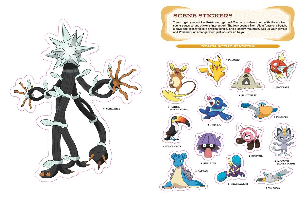 Pokémon Alola Region Sticker Book by The Pokemon Company International - Image 4