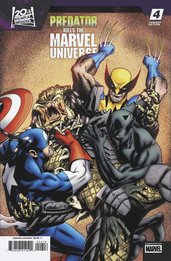 PREDATOR KILLS THE MARVEL UNIVERSE #4 MIKE MCKONE INC 1:25 VARIANT