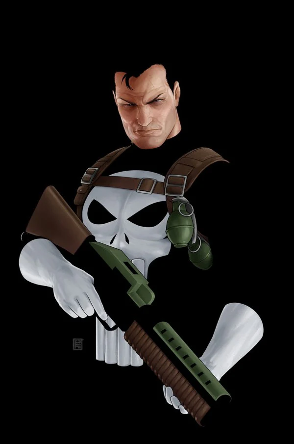 PUNISHER #1 (2026) JOHN TYLER CHRISTOPHER NEGATIVE SPACE VIRGIN VARIANT