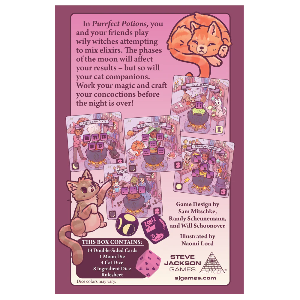 Purrfect Potions : Steve Jackson Games Card / Dice Game - Image 2