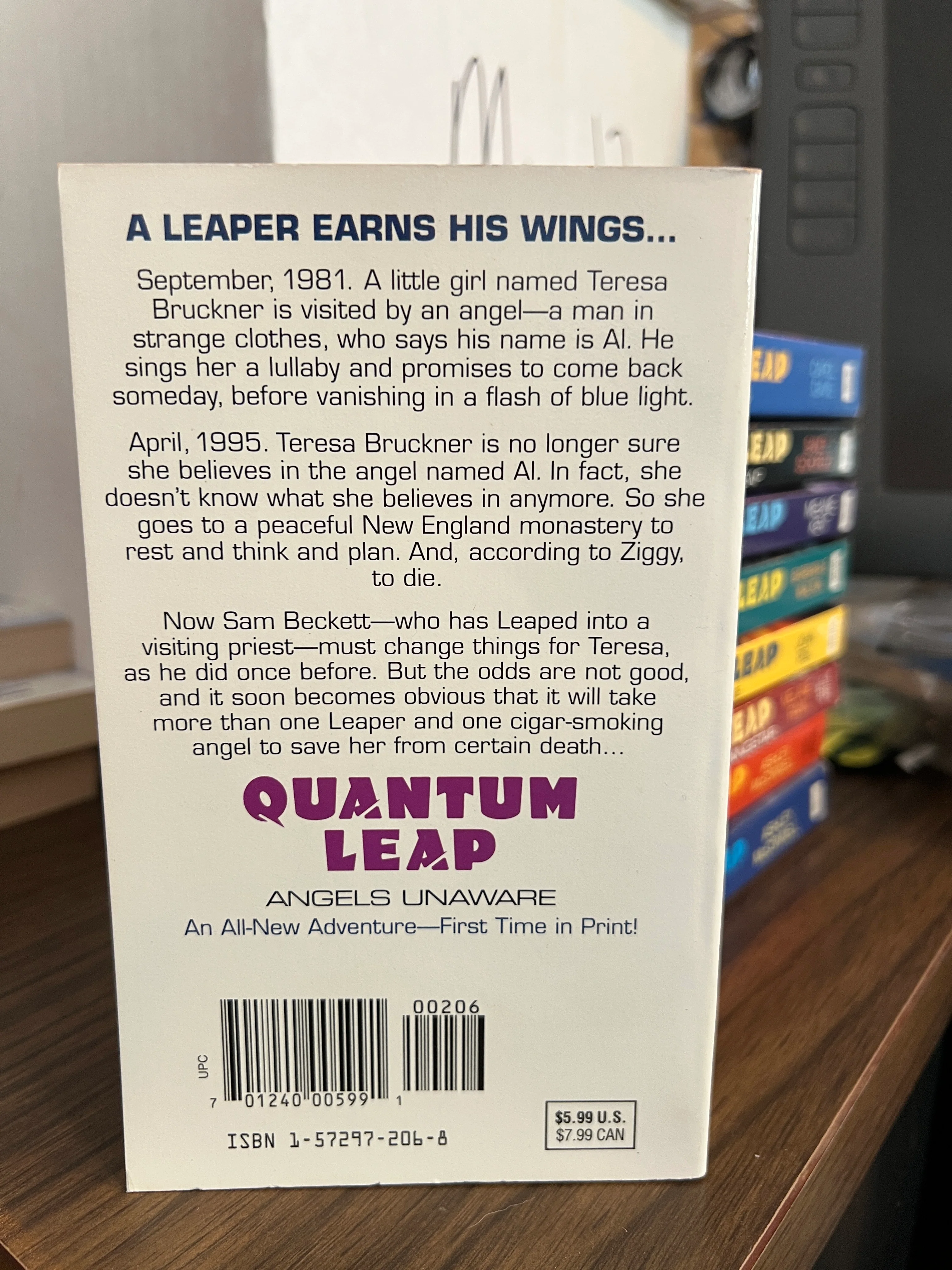 Quantum Leap : "Angels Unaware" Tie-In Paperback Novel - Image 3