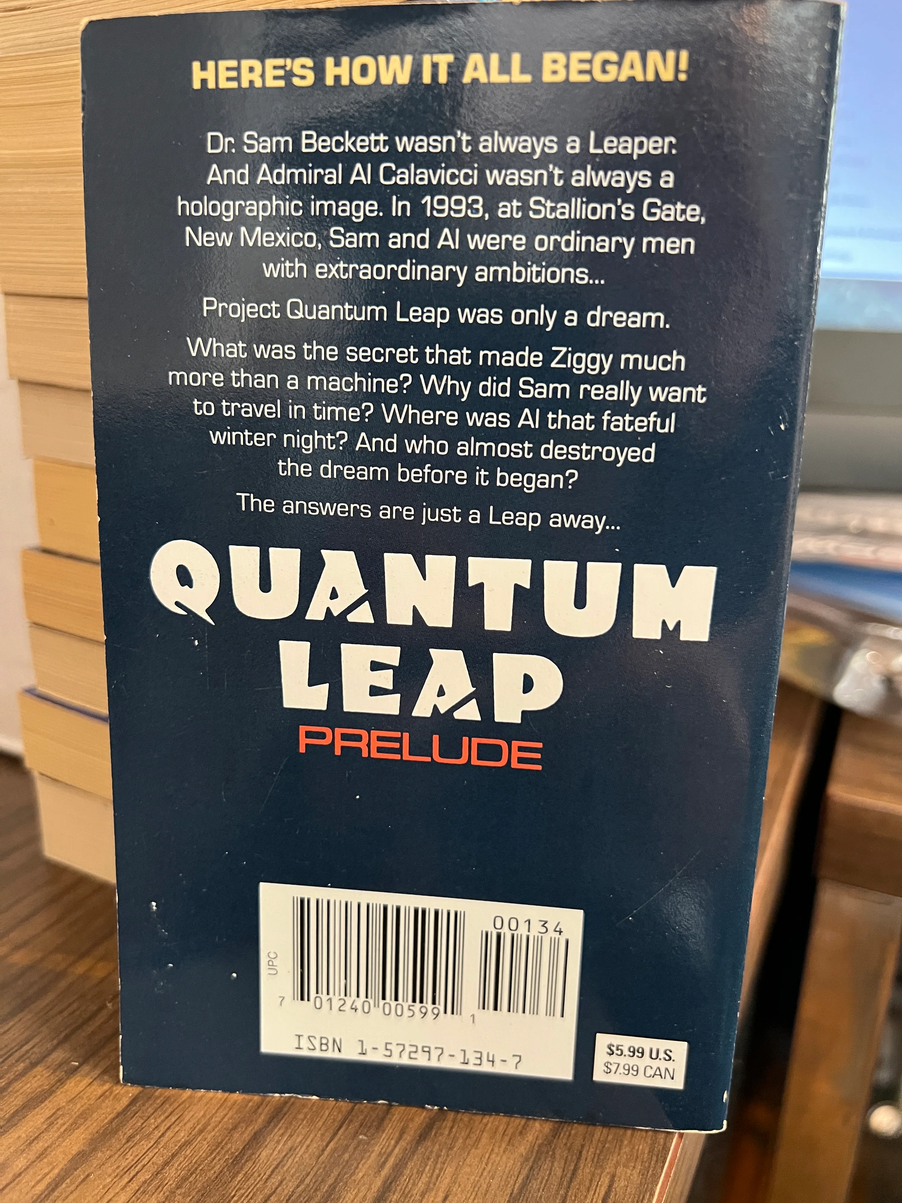 Quantum Leap : "Prelude" Tie-In Paperback Novel - Image 3