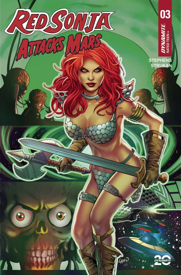 RED SONJA: ATTACKS MARS #3 CVR C LAND