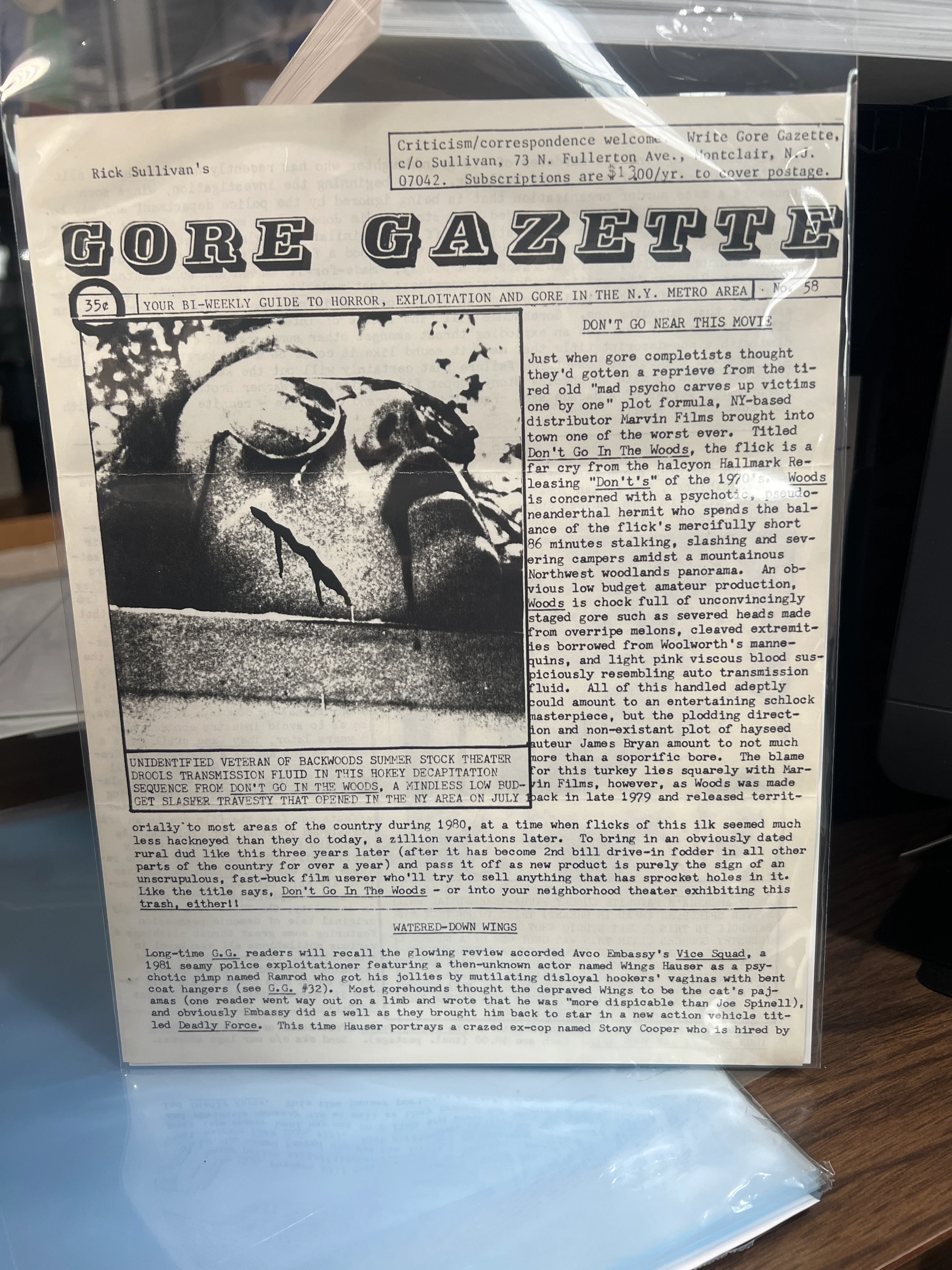Rick Sullivan's Gore Gazette #58