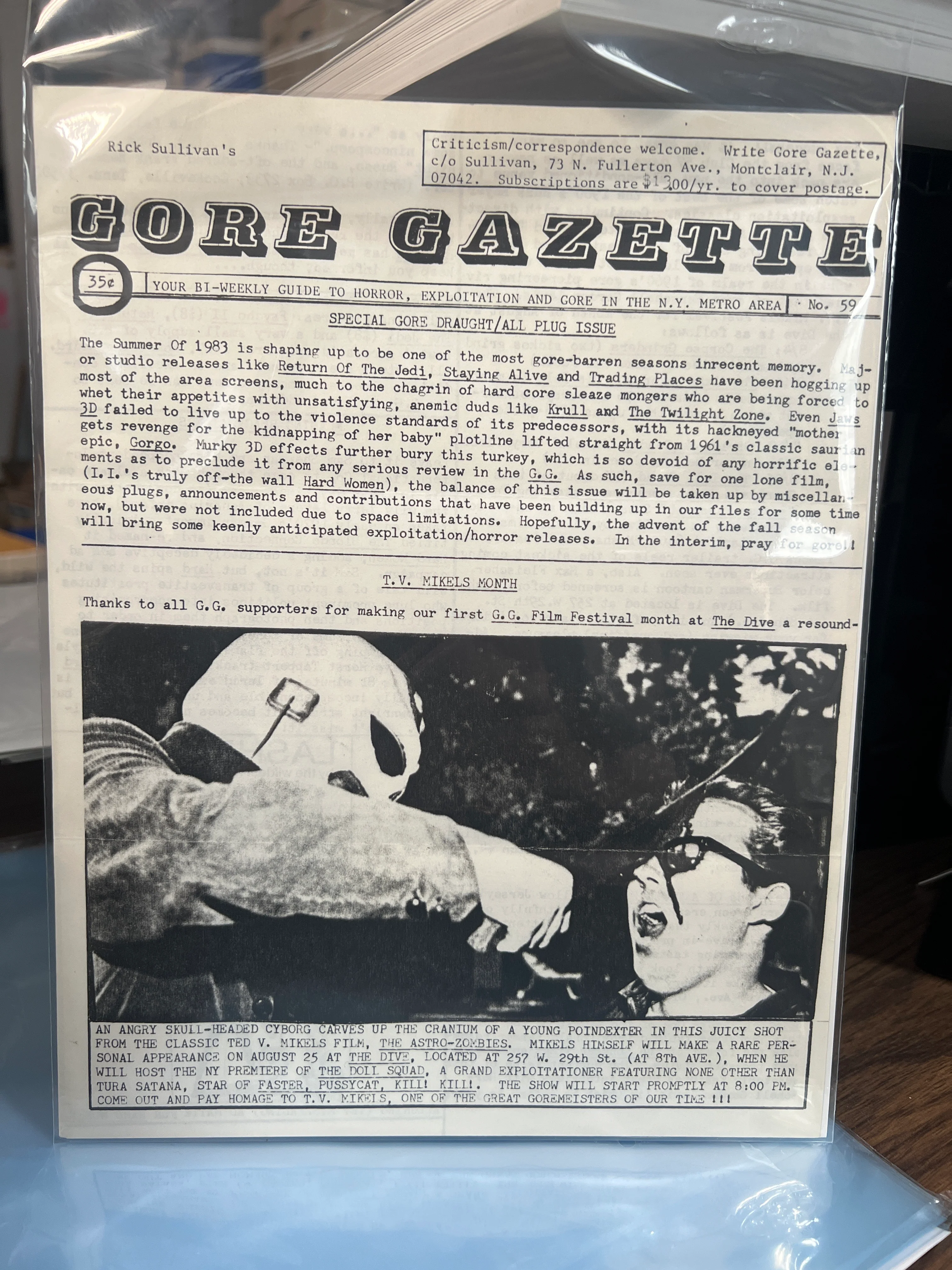 Rick Sullivan's Gore Gazette #59