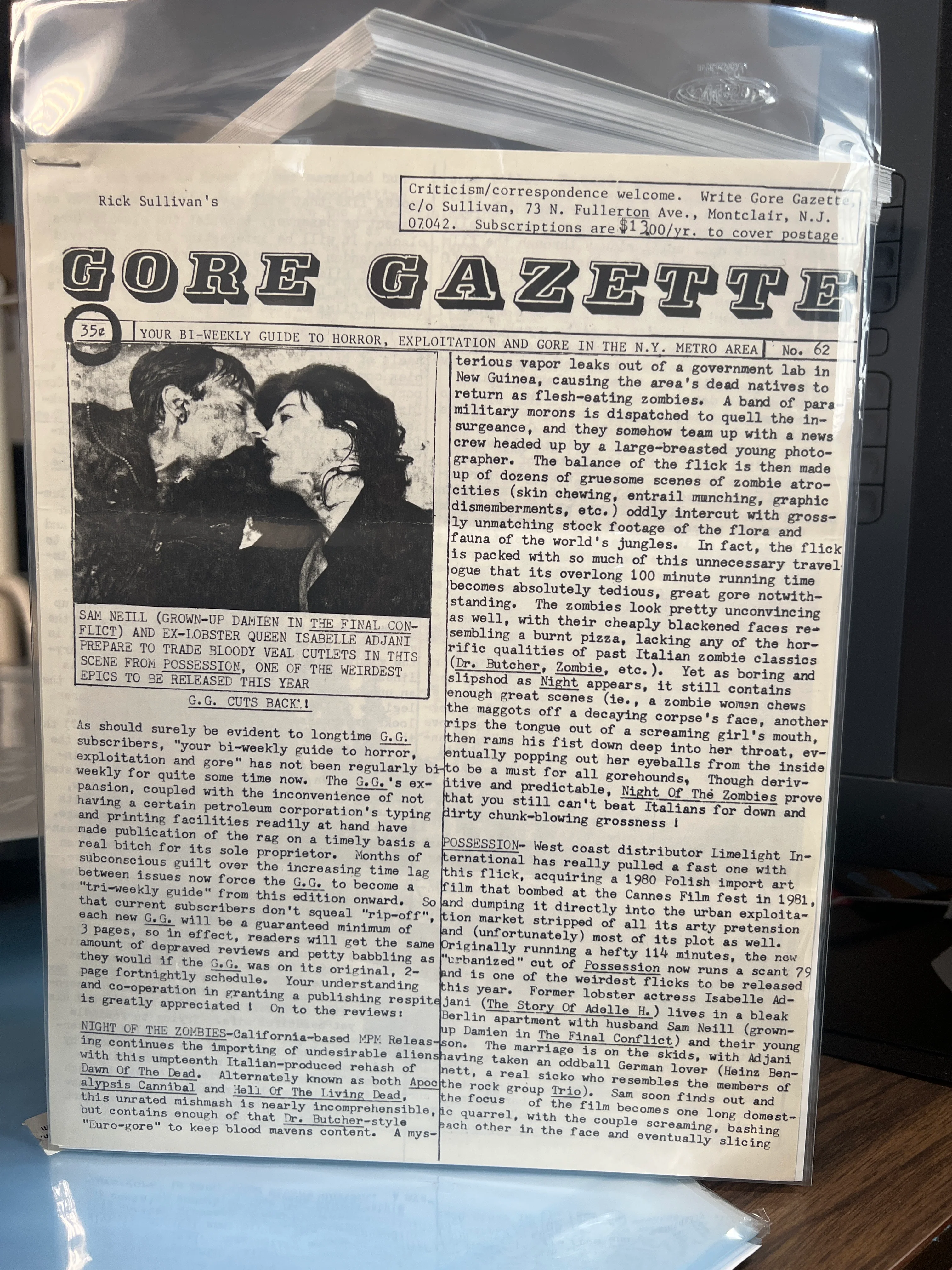 Rick Sullivan's Gore Gazette #62