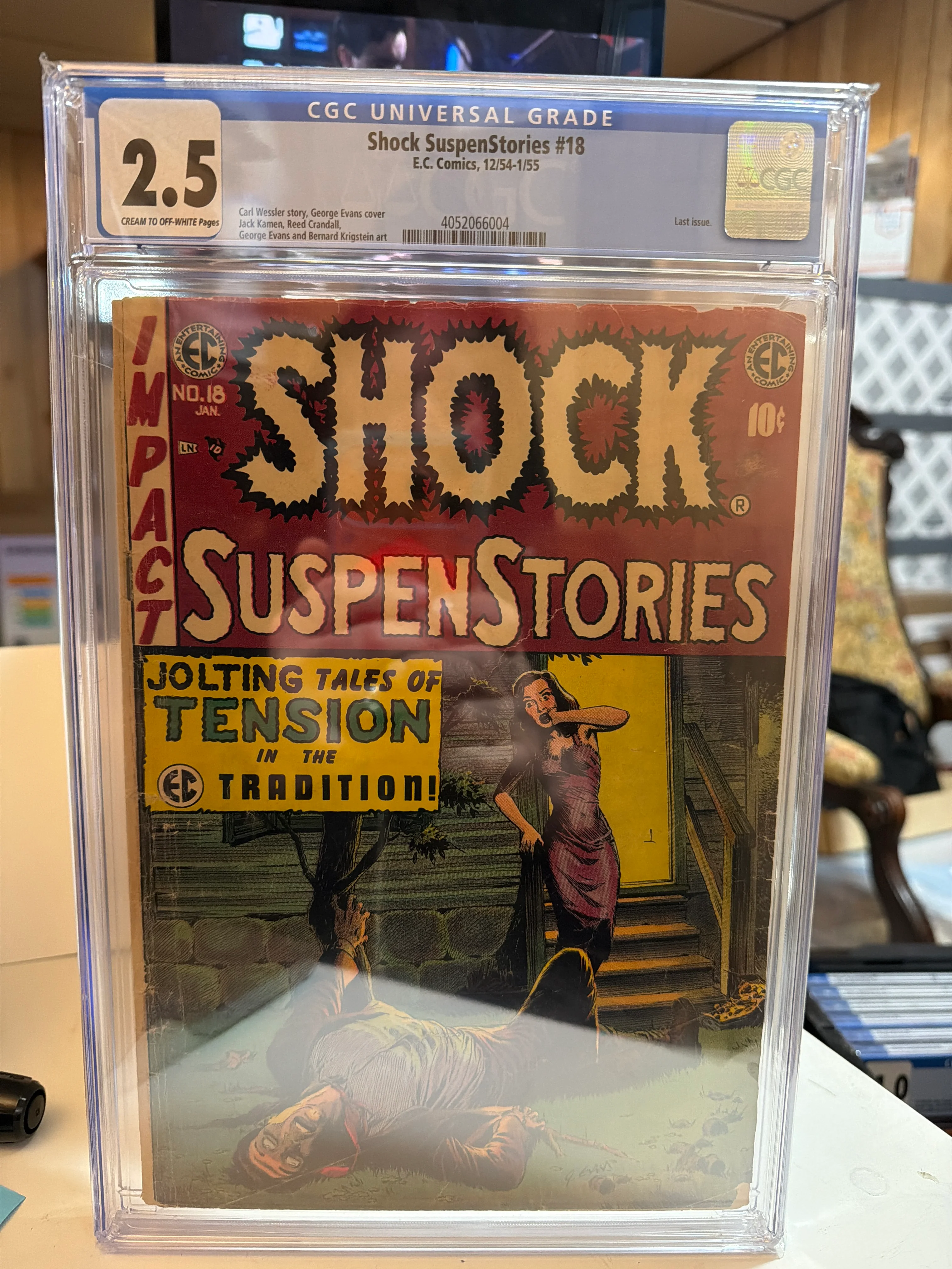 Shock Suspenstories #18 E.C. Comics 1955 CGC 2.5 Cream To Off-White Pages