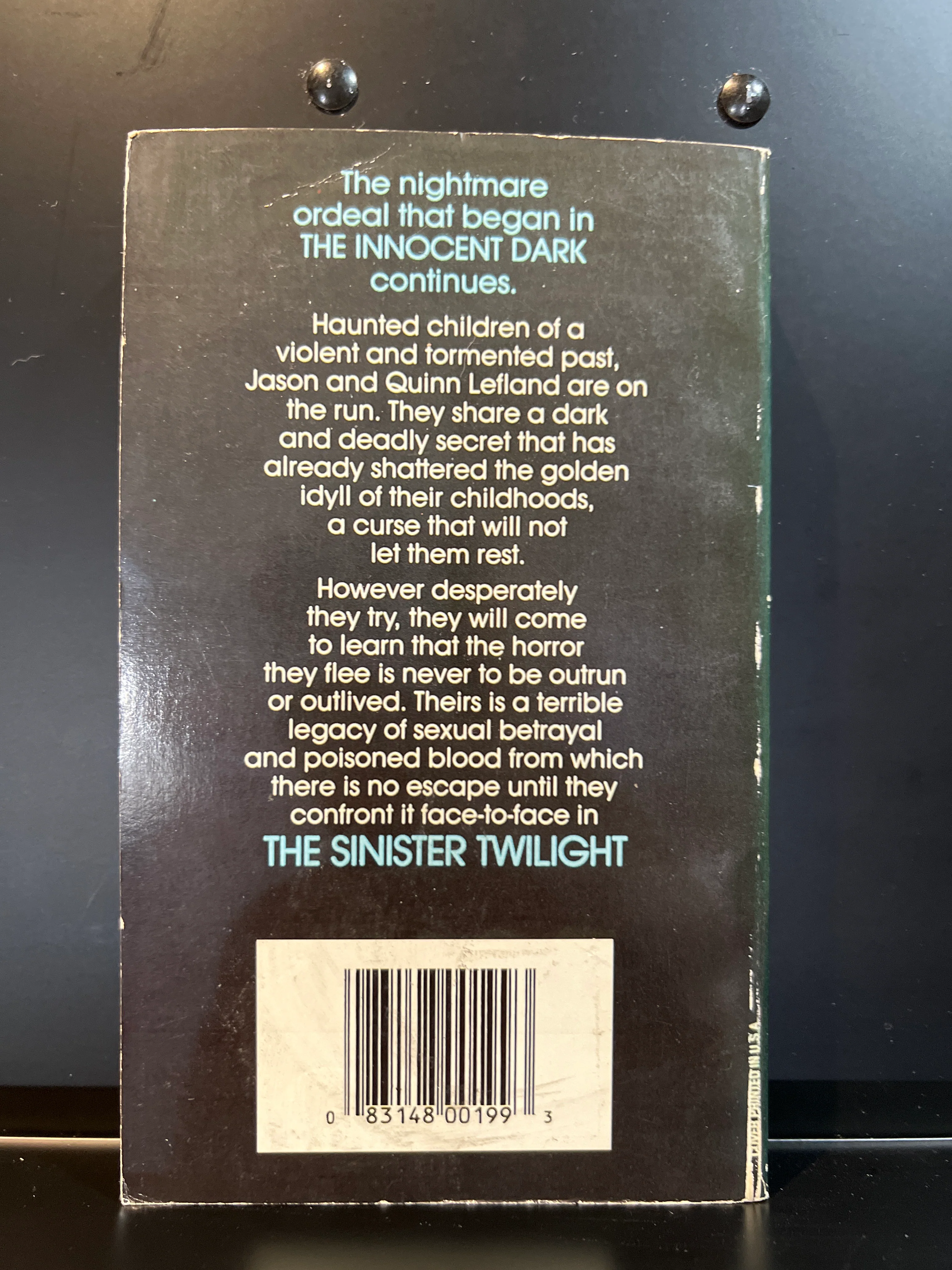 Sinister Twilight : J.S. Forrester Paperback Horror (1991 Leisure Entertainment) - Image 3