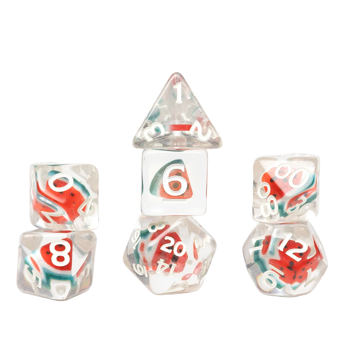 SIRIUS DICE: Fruit Slice Dice Set- Watermelon