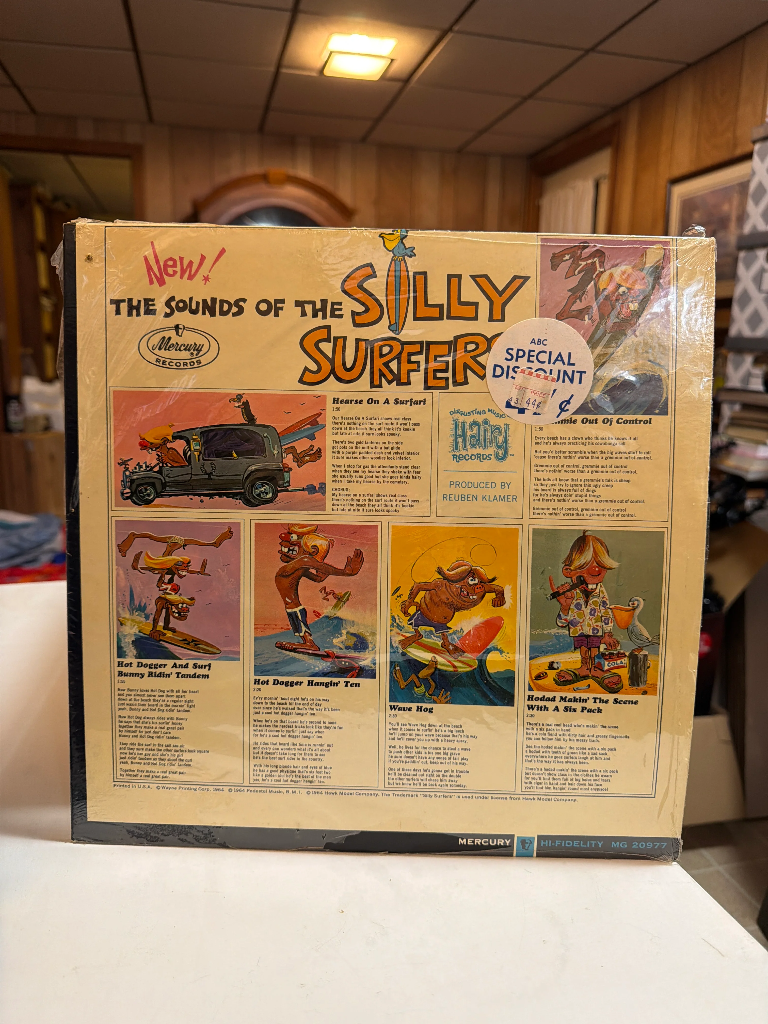 Sounds of the Silly Surfers! LP Mercury Hi Fi MG 20977 1964 Cutout Mark