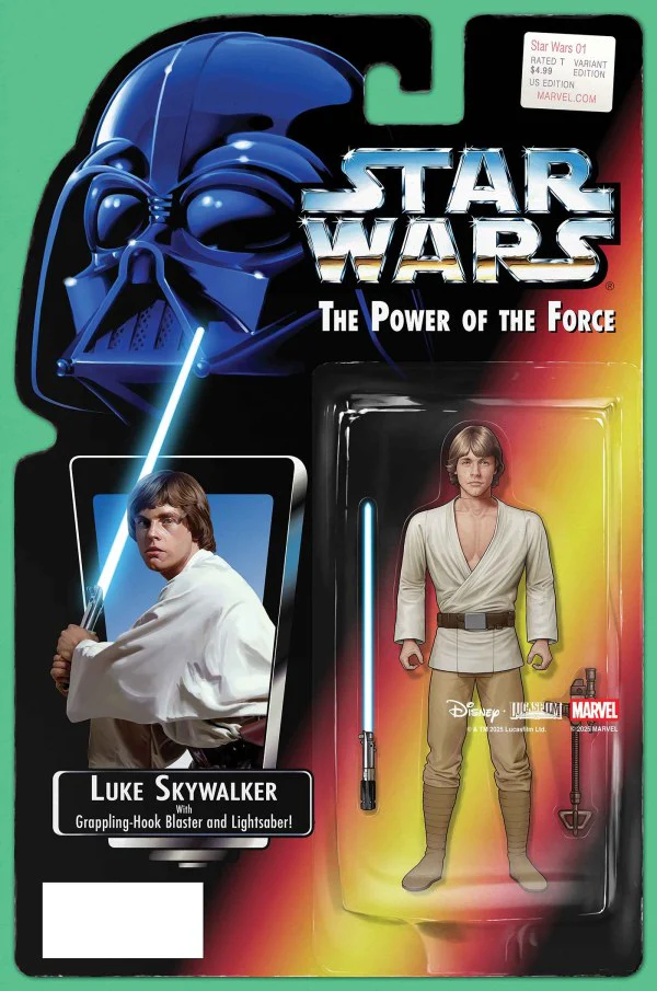 STAR WARS #1 (2025) JOHN TYLER CHRISTOPHER ACTION FIGURE VARIANT *NOT A TOY! THIS IS A COMIC BOOK!!!*