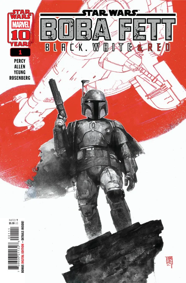 STAR WARS: BOBA FETT - BLACK WHITE & RED #1