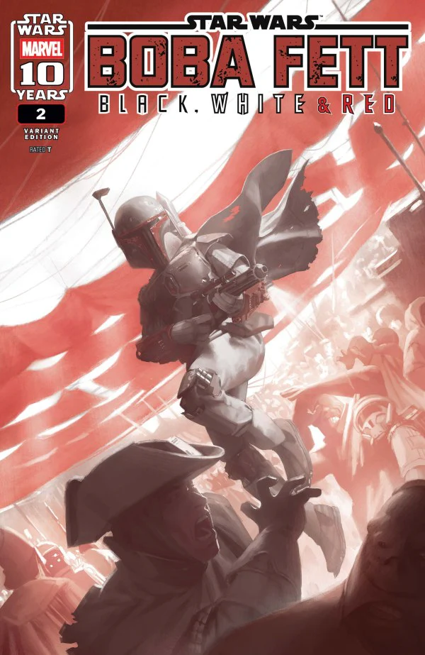 STAR WARS: BOBA FETT - BLACK WHITE & RED #2 MIGUEL MERCADO VARIANT
