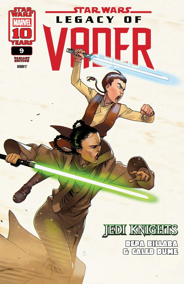 STAR WARS: LEGACY OF VADER #9 BENGAL DEPA BILLABA & CALEB DUME JEDI KNIGHTS VARIANT