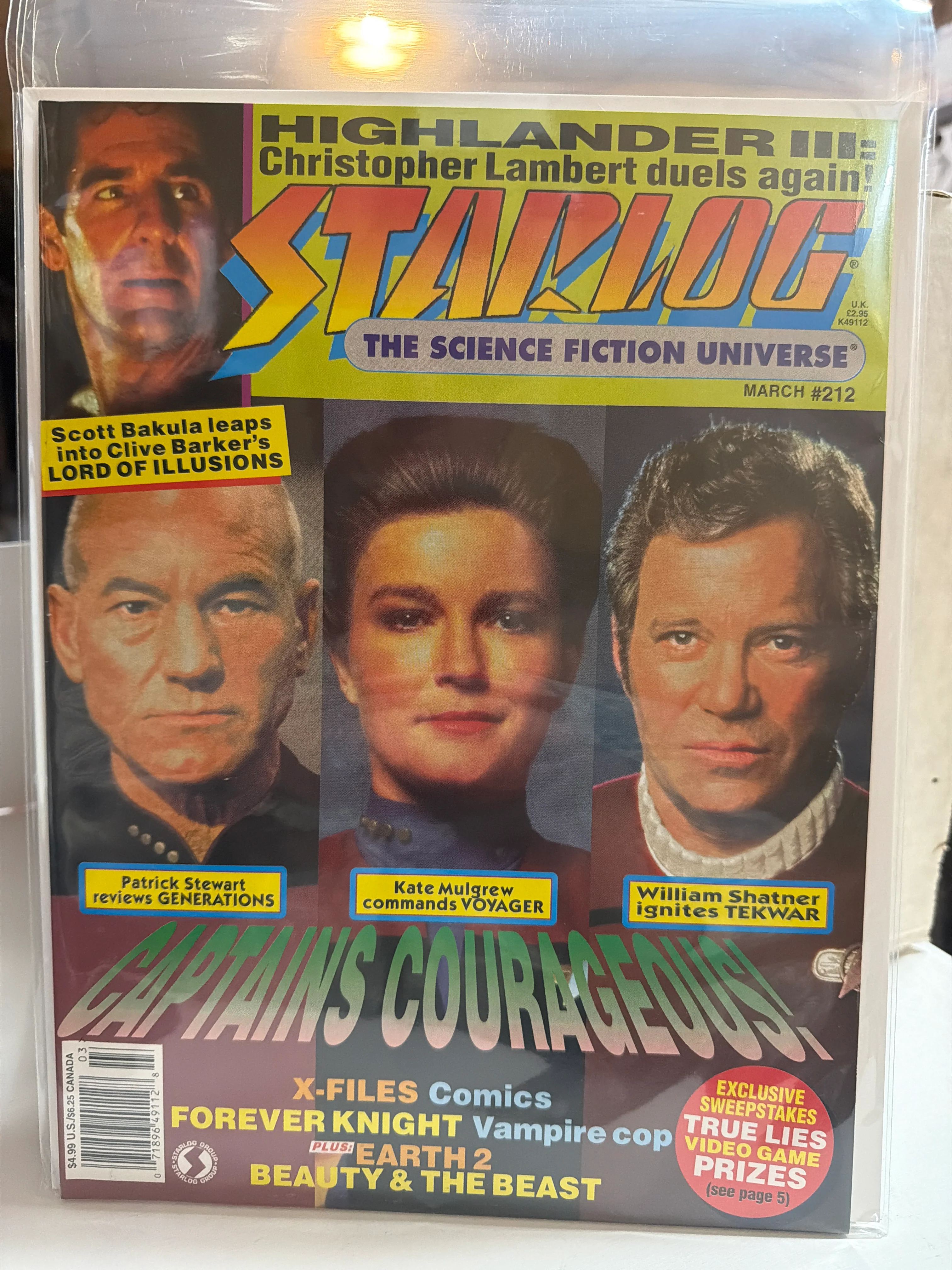 Starlog #212 4 Star Trek Captains???