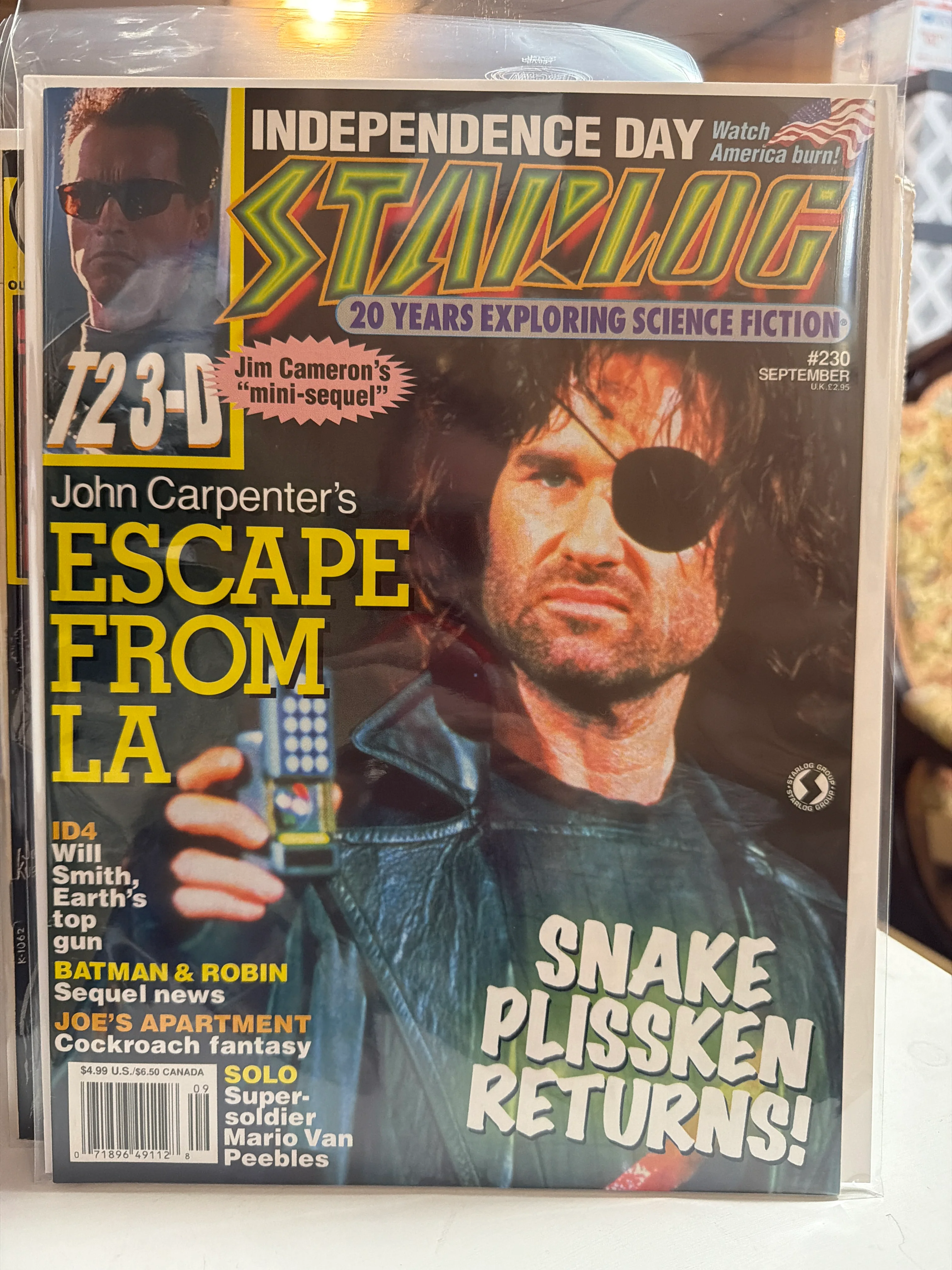 Starlog #230 Snake Plissken Cover!!!