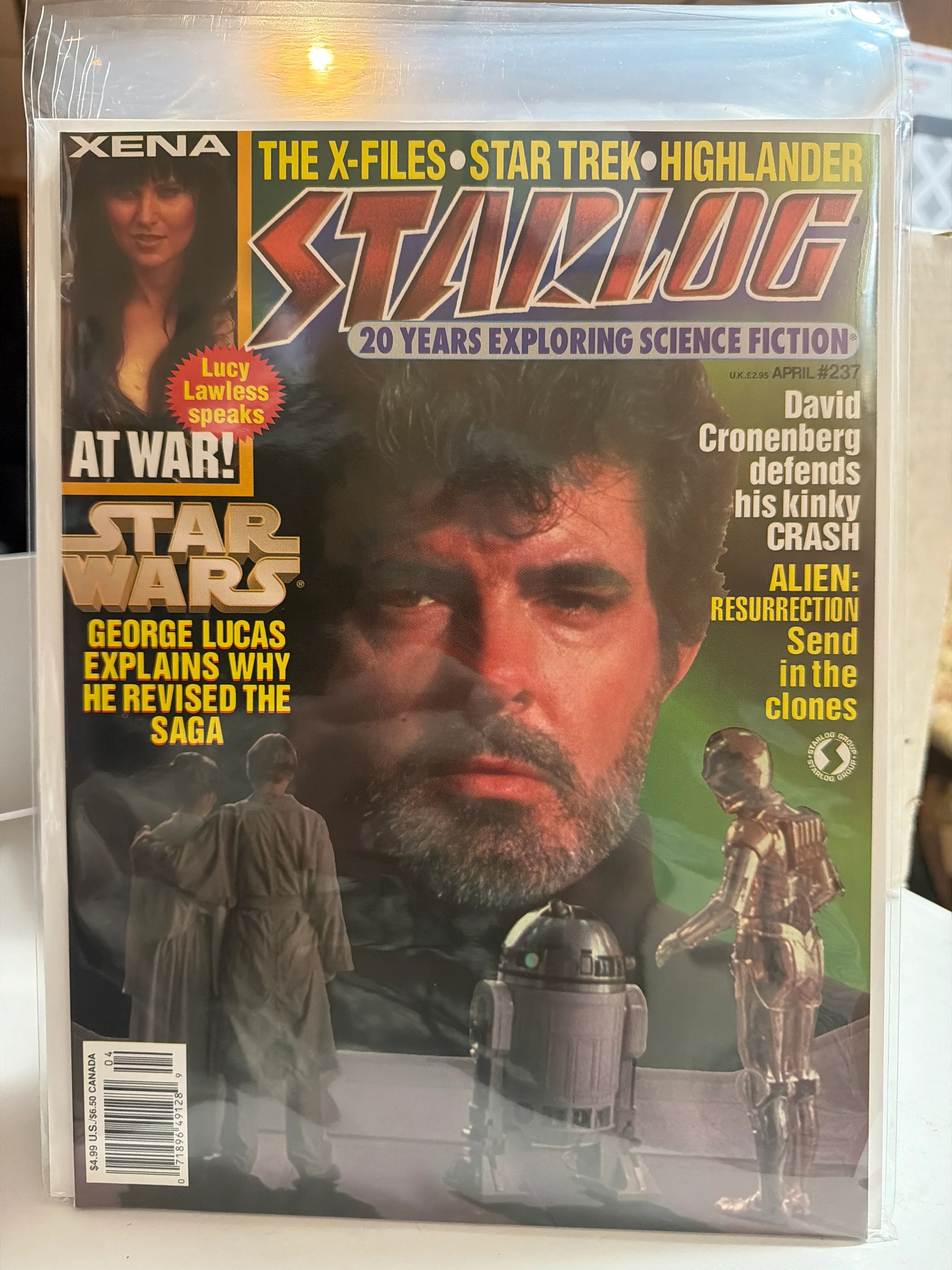 Starlog #237 Lucas talks about Revising the Saga.