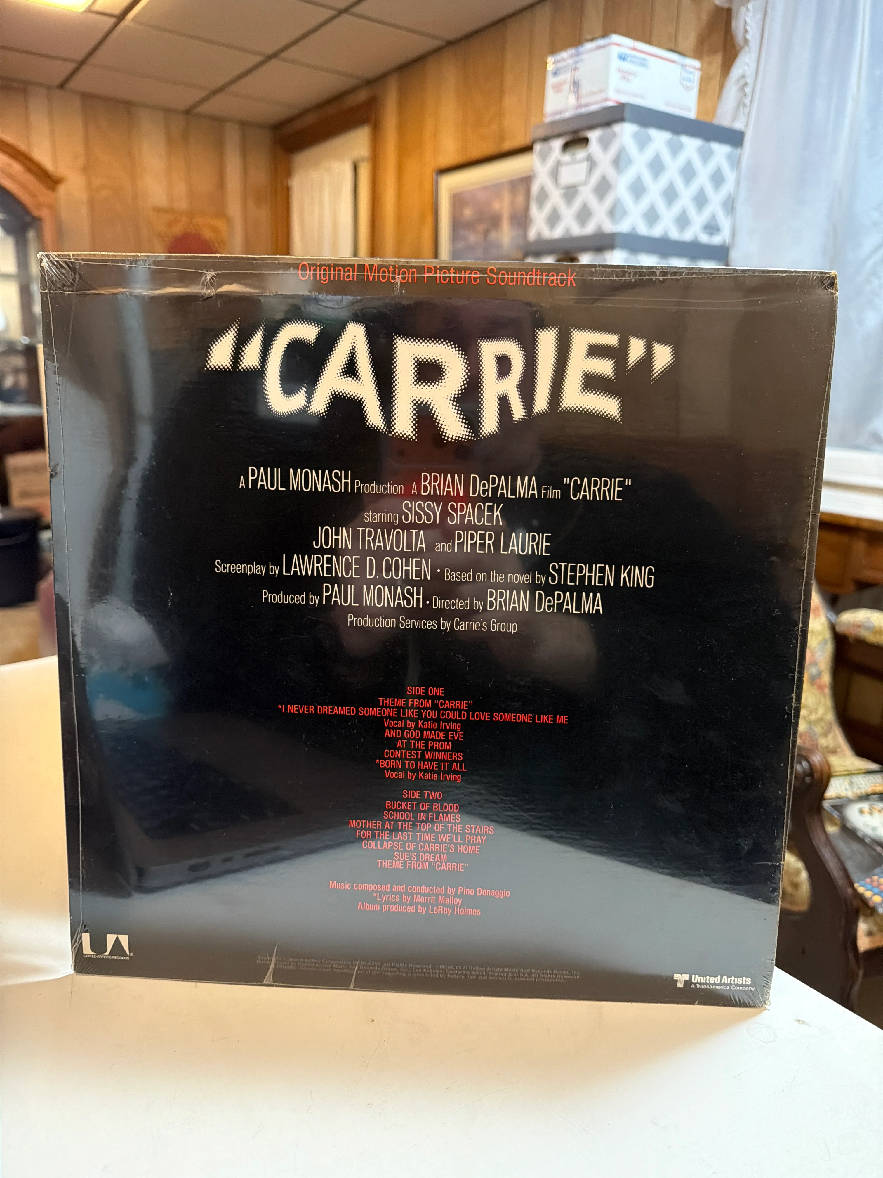 Stephen King's Carrie : OST Original Soundtrack Album LP Vintage / Sealed 1976 - Image 2