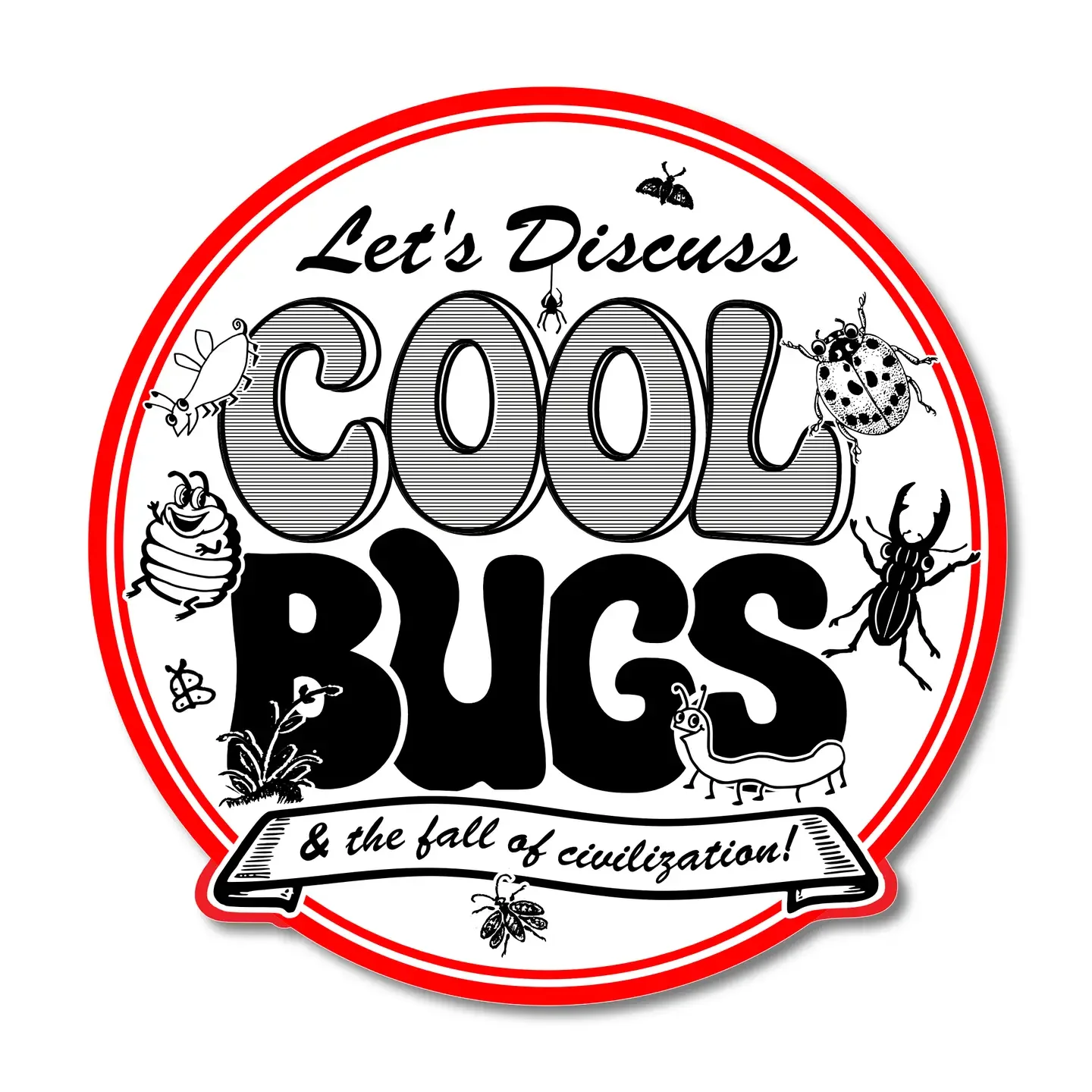 Sticker: “Cool Bugs” Vinyl Sticker by Arcane Bullshit