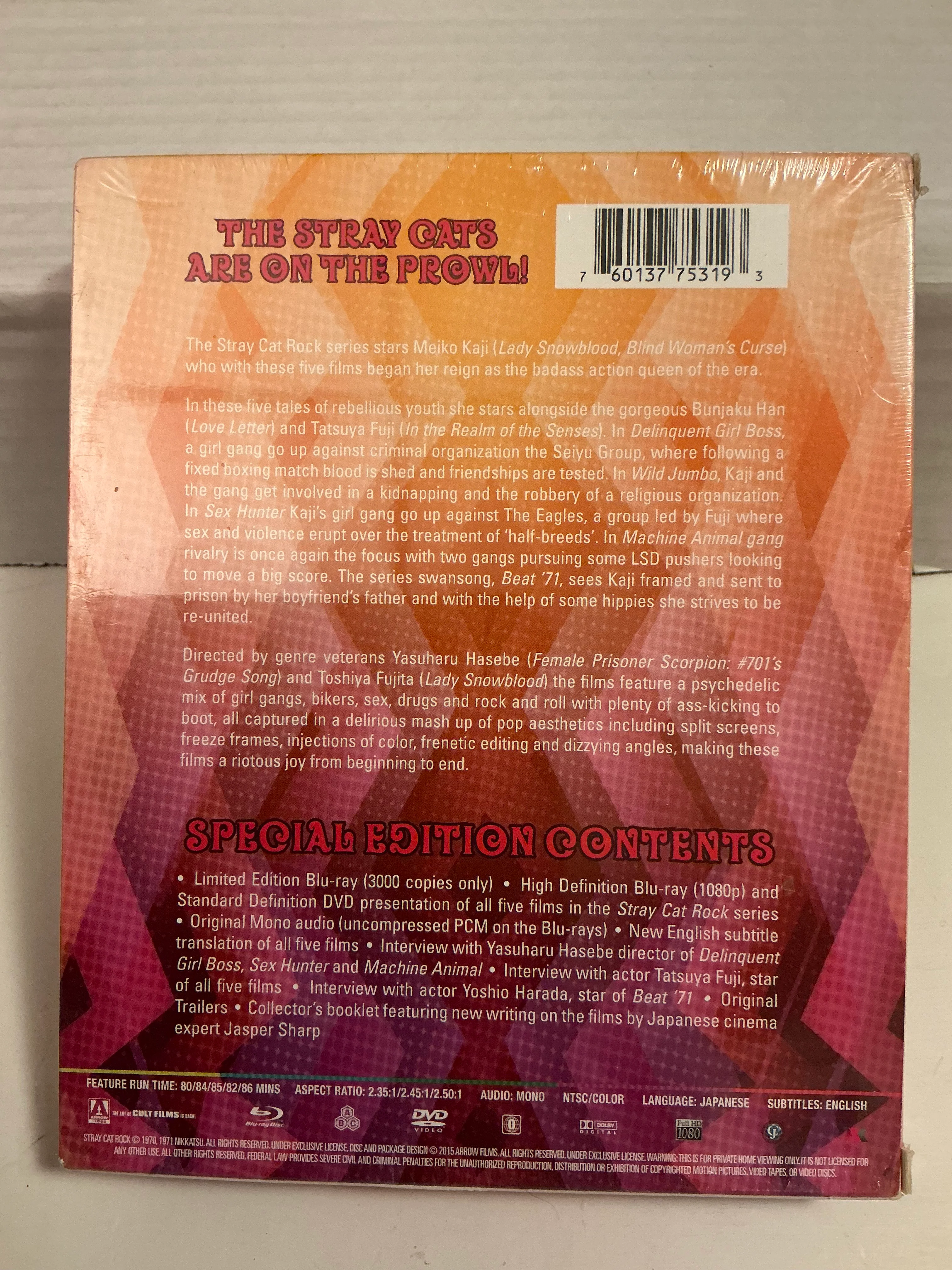 Stray Cat Rock : Blu Ray Box Set Arrow Video (Sealed) - Image 2